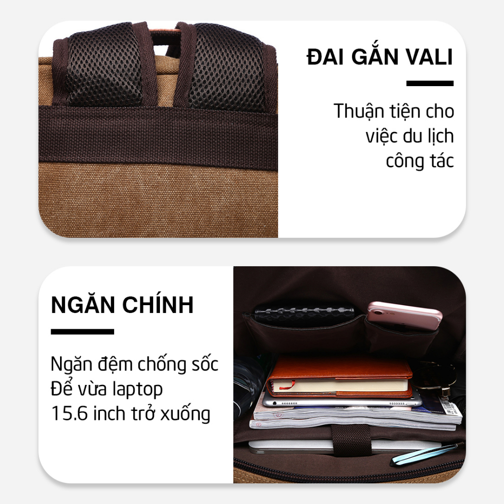 Balo Nam Nữ GEMI - Balo thời trang,balo học sinh nhiều ngăn tiện dụng  - B8042