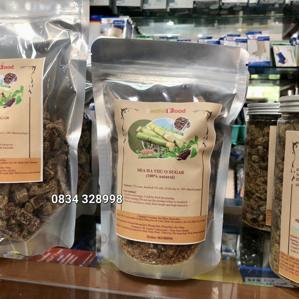 Đường mía hà thủ ô 100% thiên nhiên bịch 500gr/1kg
