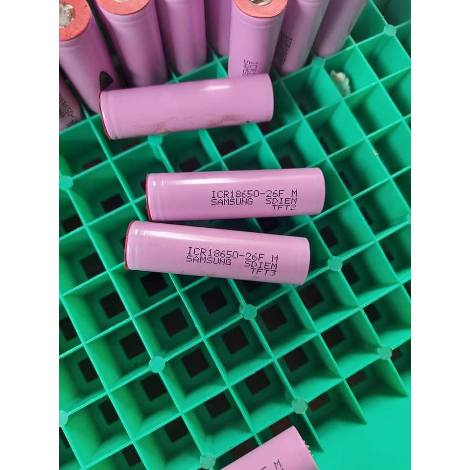 Pin Samsung ICR18650 KOREA ICR 26F , tháo khối chính hãng, dung lượng cao  21000 - 2600mAh,  tháo khối hàng New 90%