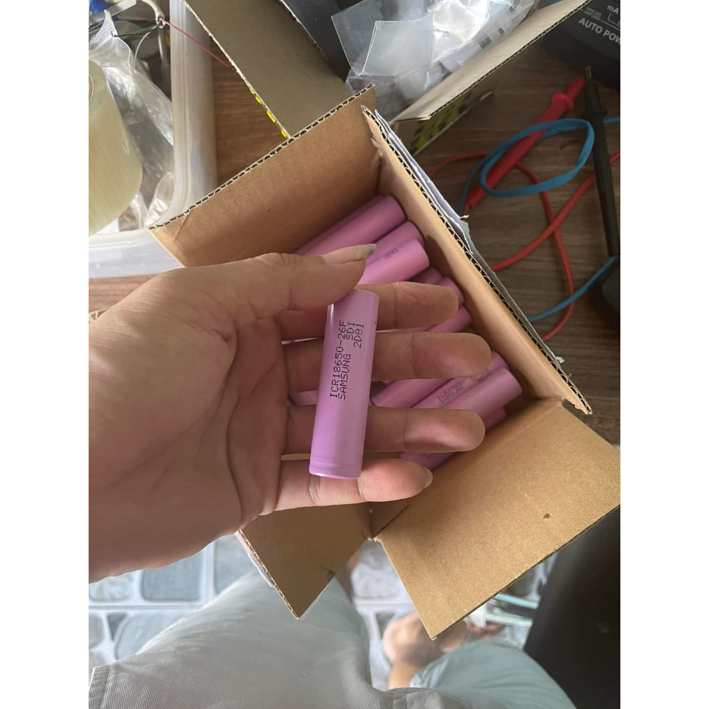Pin Samsung ICR18650 KOREA ICR 26F , tháo khối chính hãng, dung lượng cao  21000 - 2600mAh,  tháo khối hàng New 90%