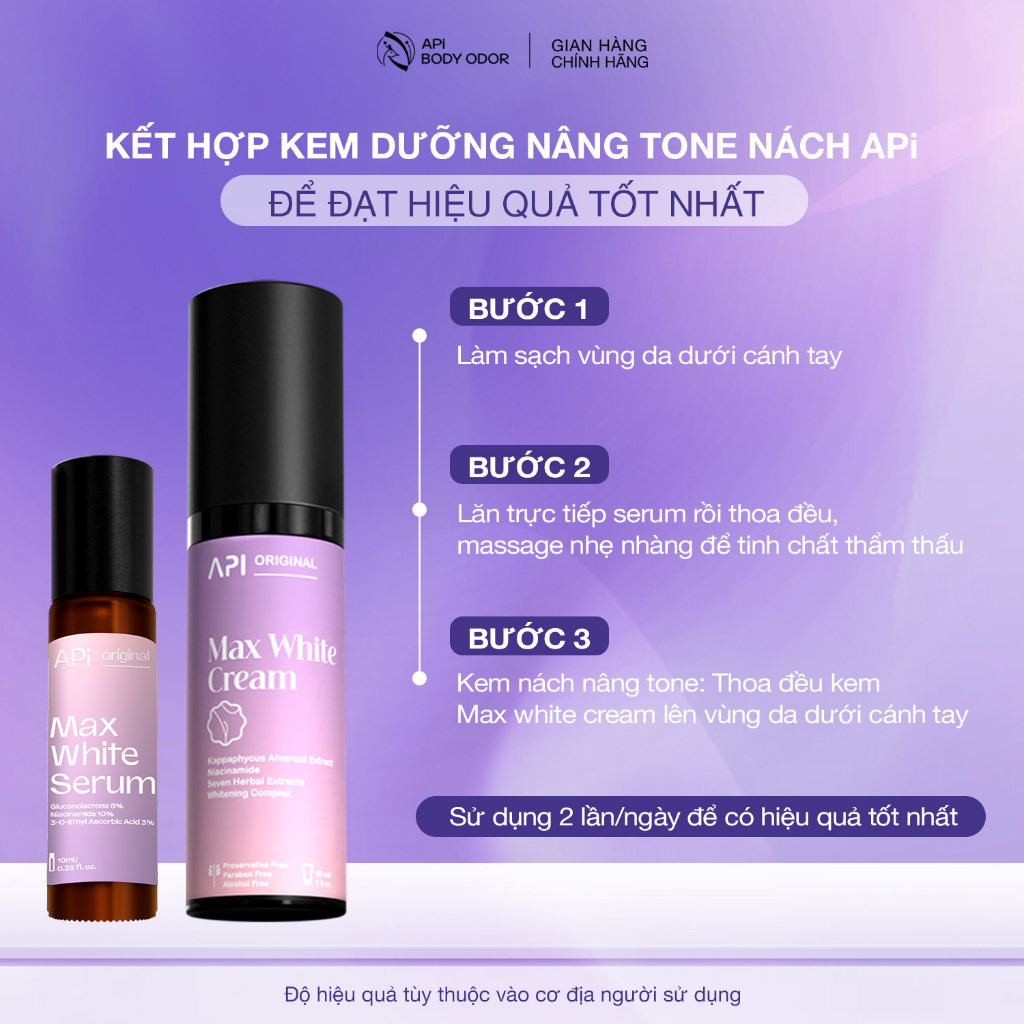 Serum giảm thâm nách, trắng nách, lăn nách mờ thâm cấp ẩm, ngăn tiết mồ hôi khử mùi hôi nách 10ml