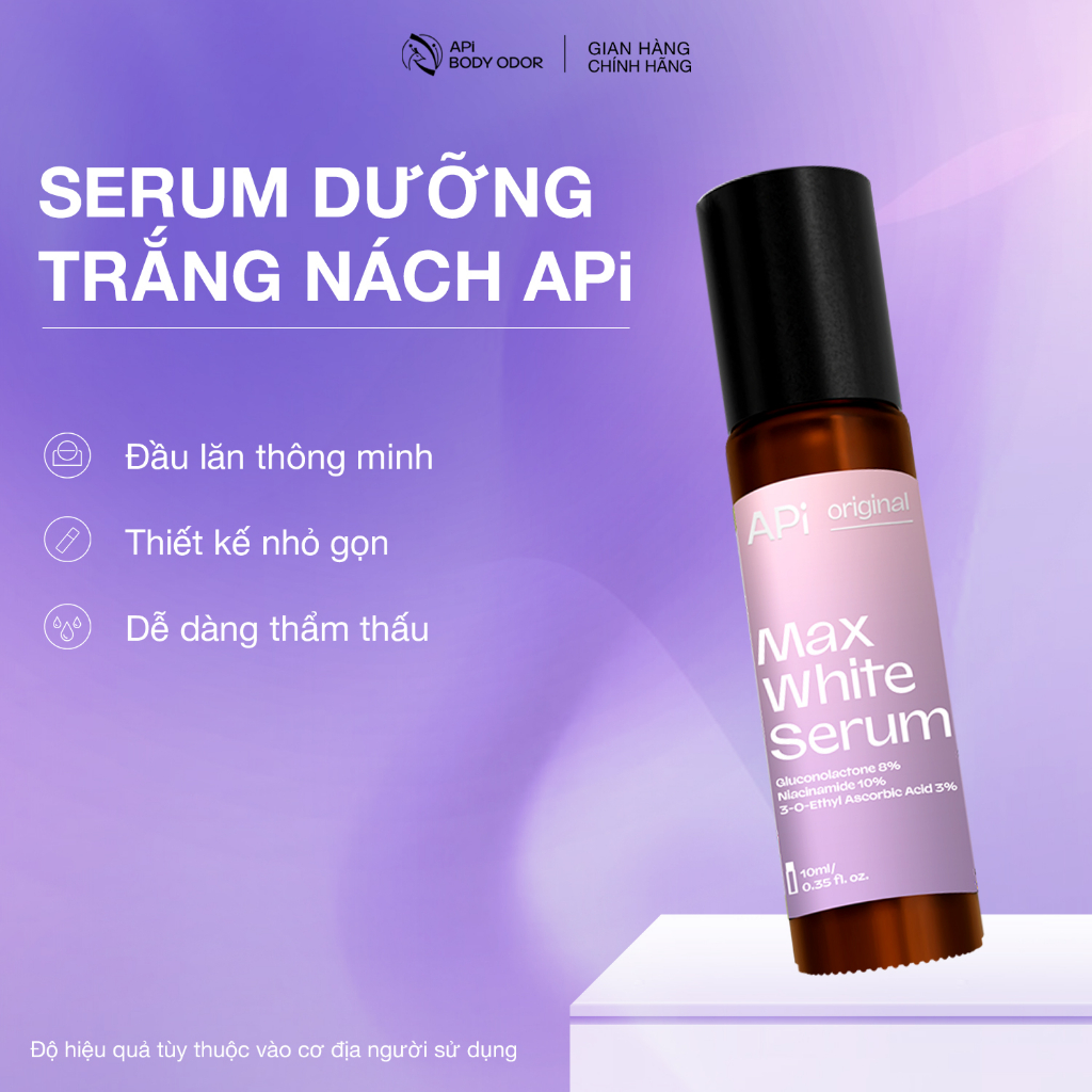 Serum giảm thâm nách, trắng nách, lăn nách mờ thâm cấp ẩm, ngăn tiết mồ hôi khử mùi hôi nách 10ml