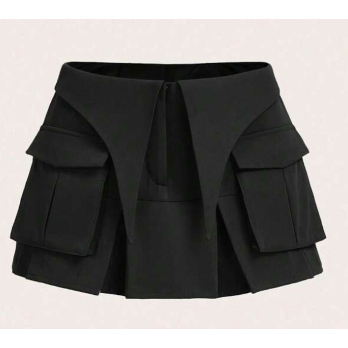 (HÀNG CÓ SẴN ĐEN: ảnh thật cuối) MINI SKIRTS (4 MÀU: ĐEN, HỒNG, XÁM,BE;CÓ LÓT QUẦN)