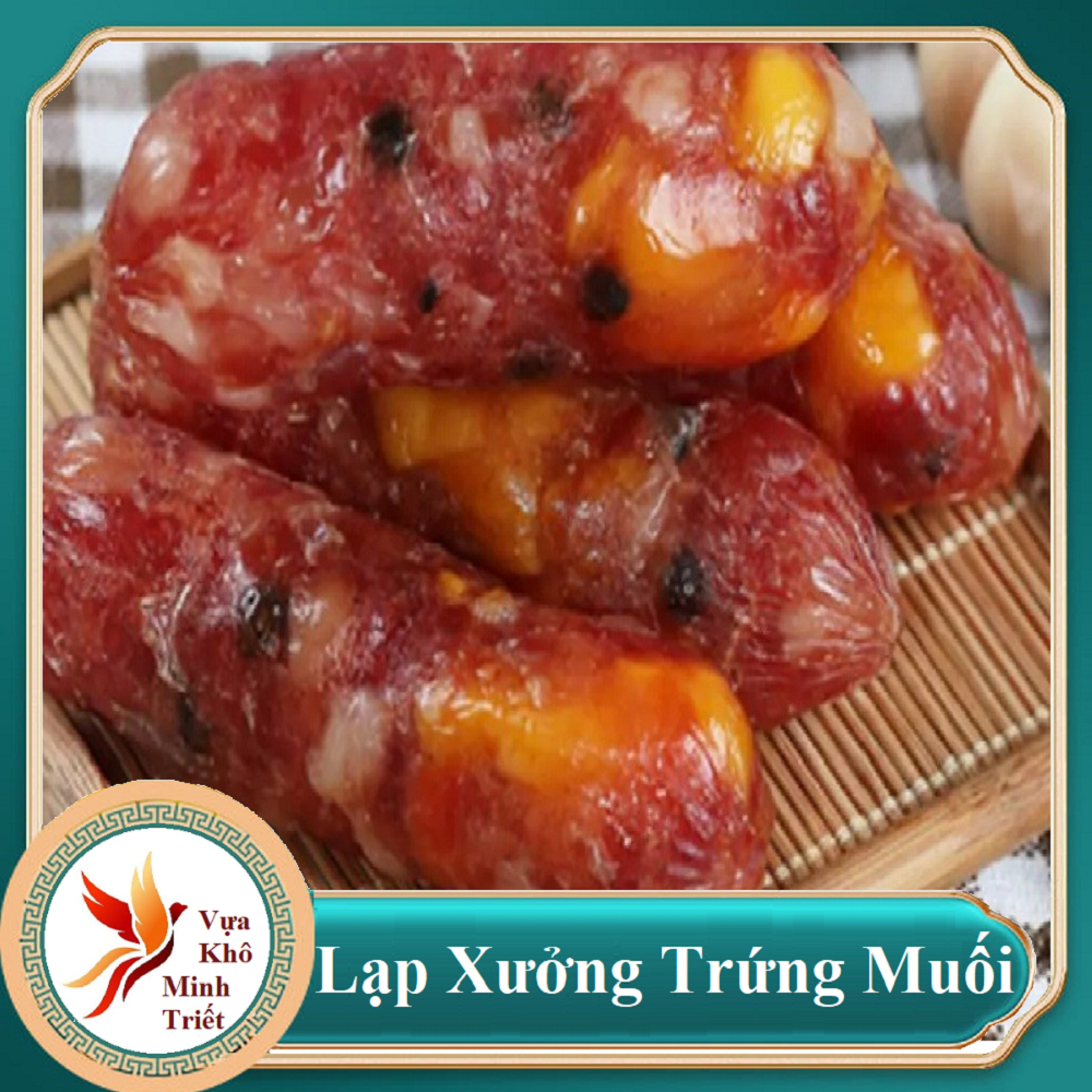 Lạp xưởng trứng muối  - MINH TRIẾT FOOD ĐẶC SẢN LẠP XƯỞNG TRỨNG MUỐI- Vựa Khô Minh Triết