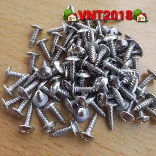 10 Vít inox304 3ly đầu dù