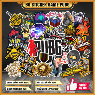 Sticker không trùng hình dán game PUBG chất liệu nhựa chống thấm nước