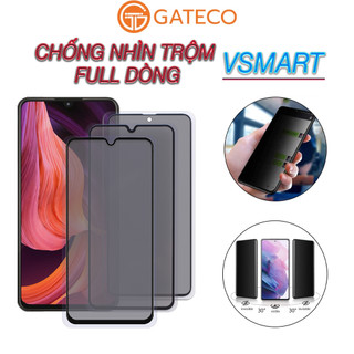 Kính cường lực Chống nhìn trộm Vsmart Live 4, joy 4, Joy 3, Aris Pro, Aris, Star 5, Active 3 - GATECO [Kính-CNT]