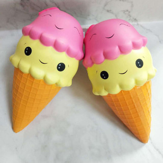 Squishy kem ốc quế 2 tầng khổng lồ - đồ chơi xả stress thú vị