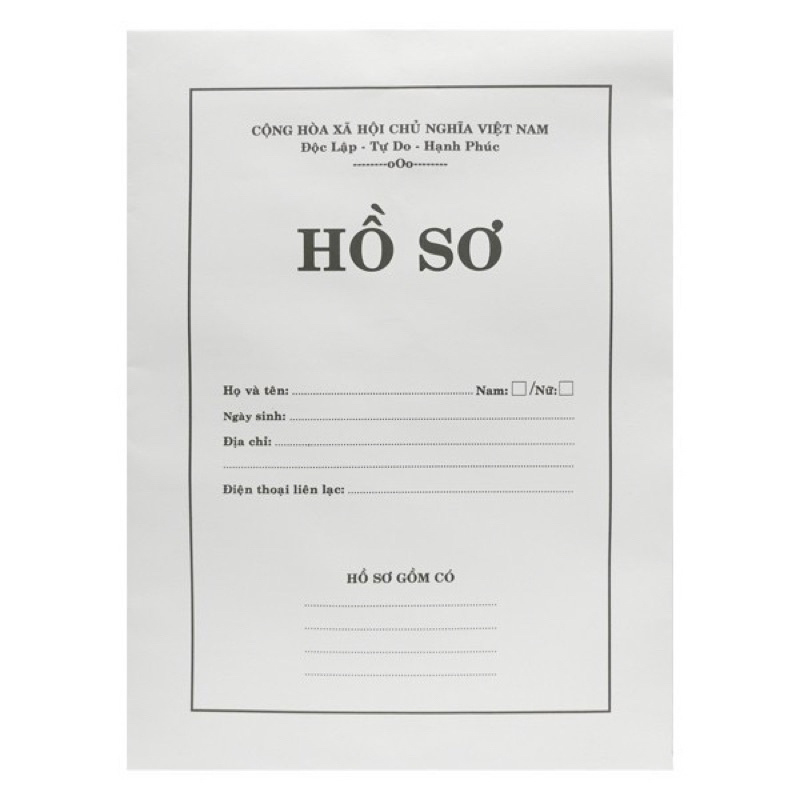 Bộ hồ sơ xin việc làm
