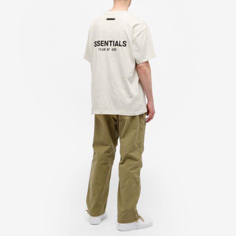 ÁO PHÔNG ESSENTIALS FOG LIGHT OATMEAL SS22 AUTHENTIC 100%