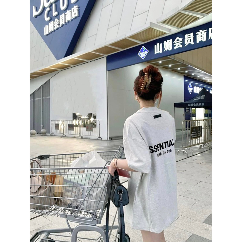 ÁO PHÔNG ESSENTIALS FOG LIGHT OATMEAL SS22 AUTHENTIC 100%