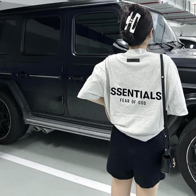 ÁO PHÔNG ESSENTIALS FOG LIGHT OATMEAL SS22 AUTHENTIC 100%