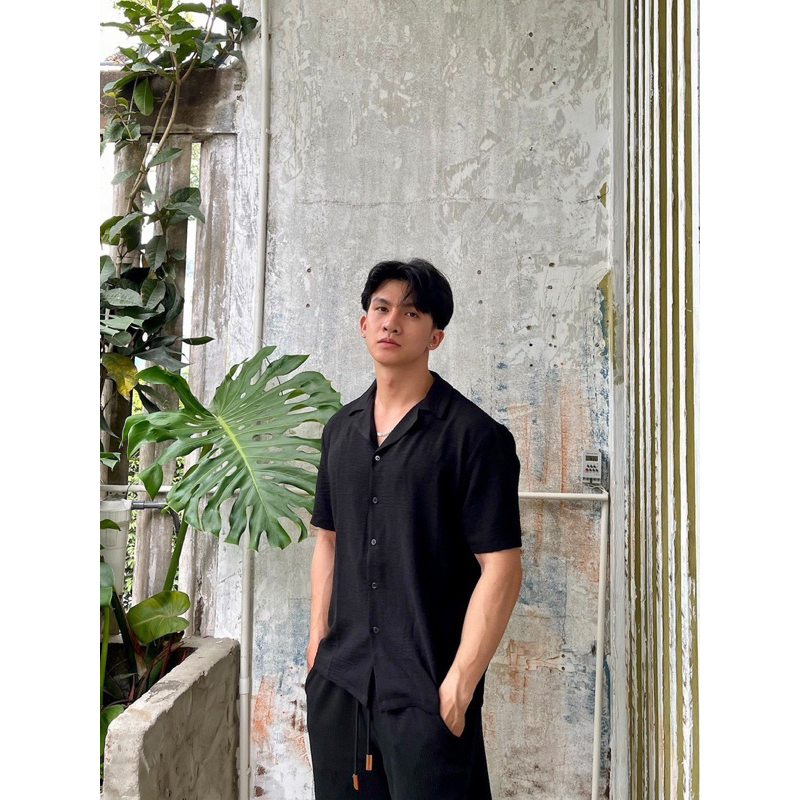 Áo sơ mi ngắn tay cuban Robus chất đủi nhăn Curban shirt