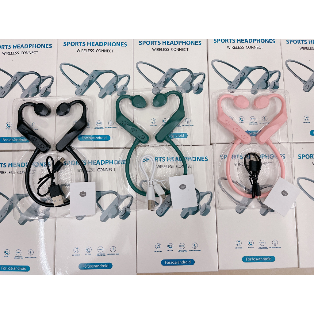 Tai nghe Bluetooth G09 truyền âm thanh qua xương, phong cách thể thao, chống nước chống bụi