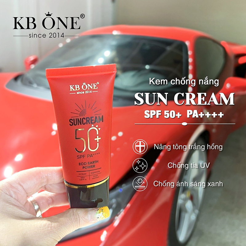 Kem Chống Nắng KB One Mẫu Mới Chính Hãng - Chống Nắng Nâng Tone Da 50ml