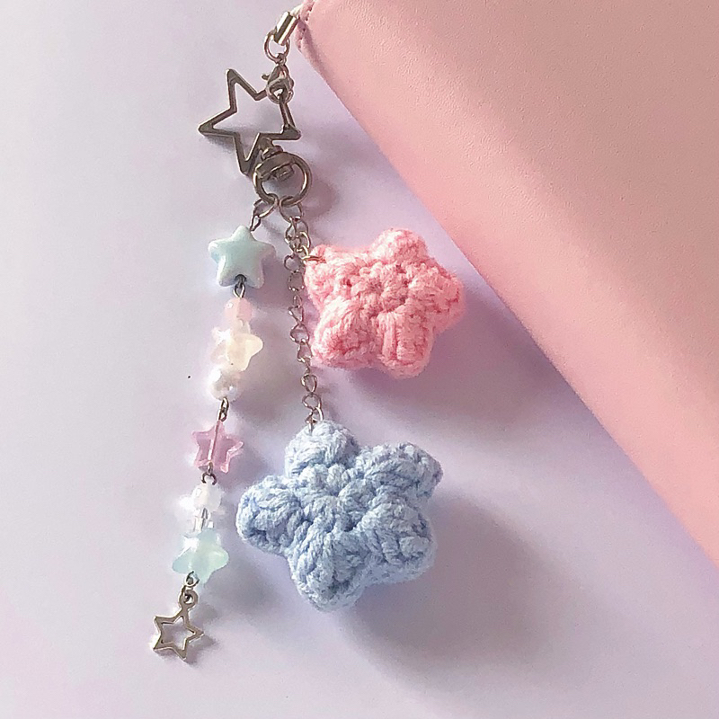 Móc khoá | Keyring | Keychain Ngôi sao crochet by elwynty