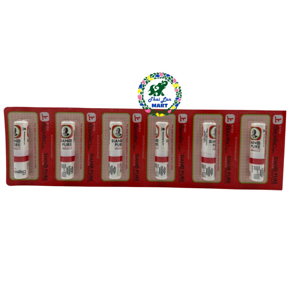 6 ống hít thông mũi siang pure peppermint inhaler hàng nội địa chính hãng thái lan