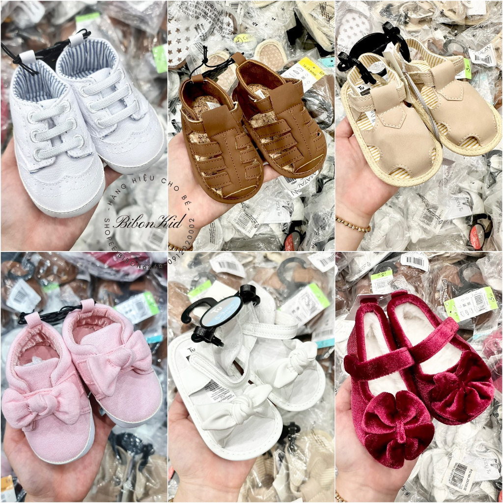 Giày tập đi đế vải siêu mềm Matalan_UK 0-3m, 3-6m, 6-9m, 9-12m, 12-18m