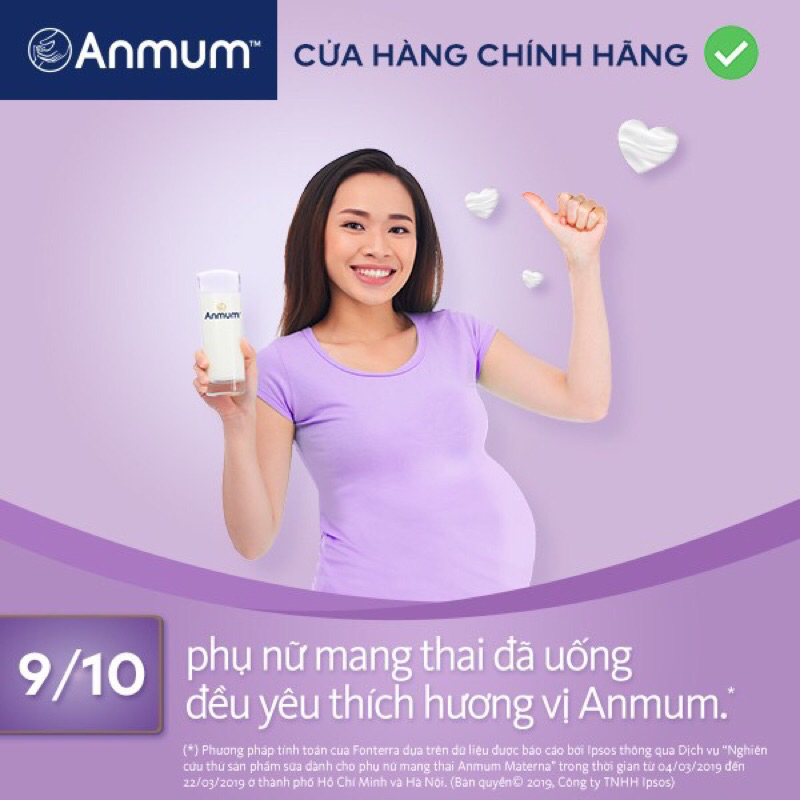 Sữa bột Anmum Materna hương chocolate/ vani 400g - date mới