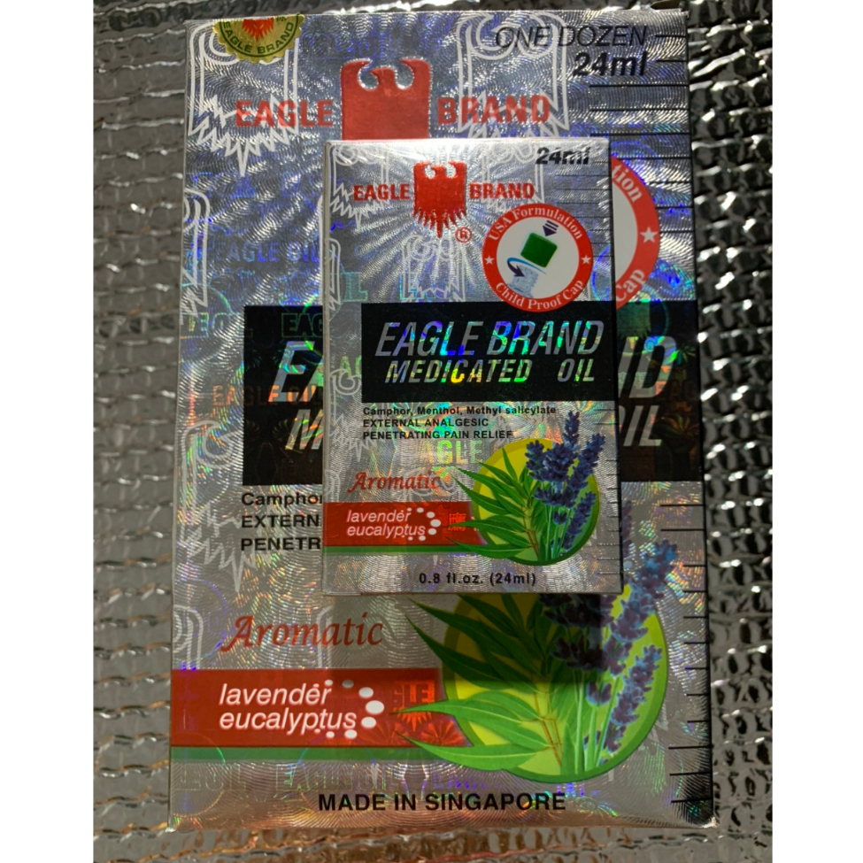 Dầu gió con ó Eagle Brand 2 nắp thị trường MỸ - Made in Singapore