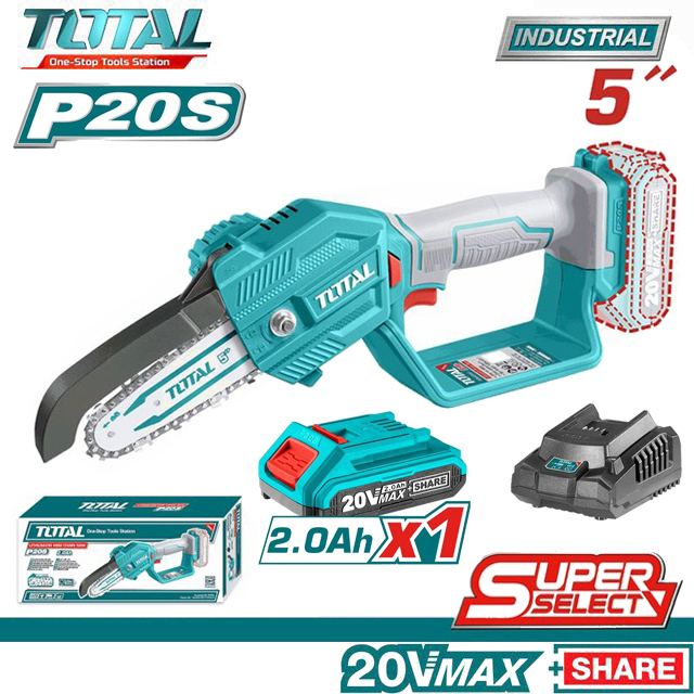 Máy cưa cây , cưa xích 5'' dùng pin Lithium 20V Total TGSLI20581