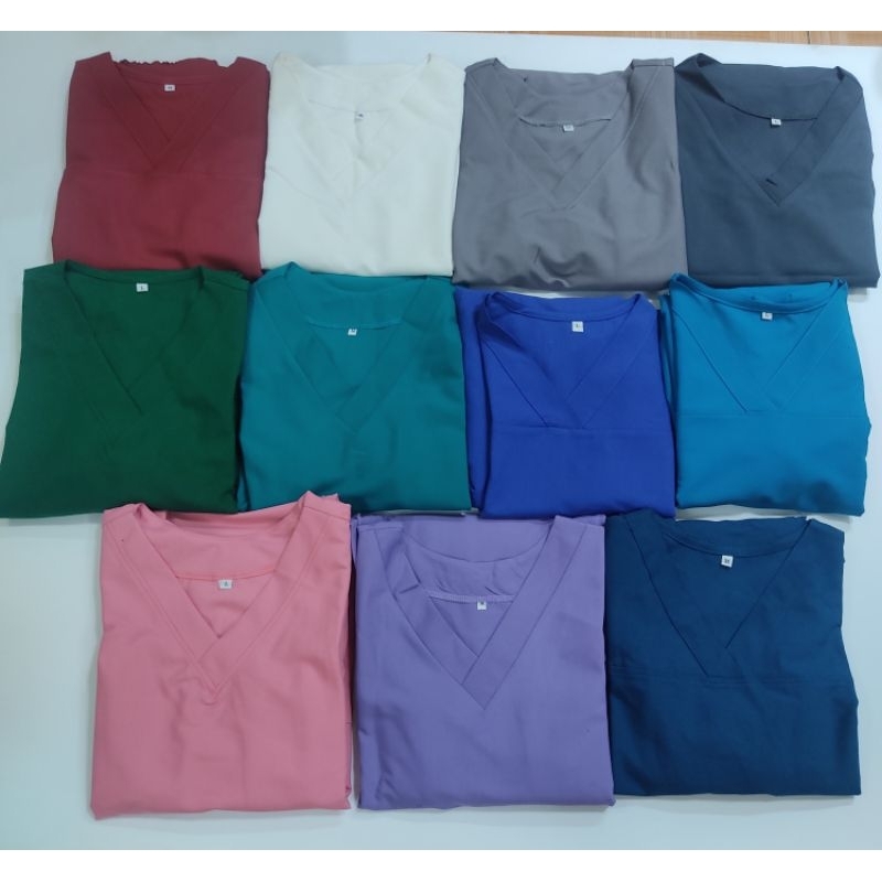 Bộ Scrub/ Bộ đồng phục Spa , Thẩm Mỹ Viện màu tím chất cotton lạnh cao cấp