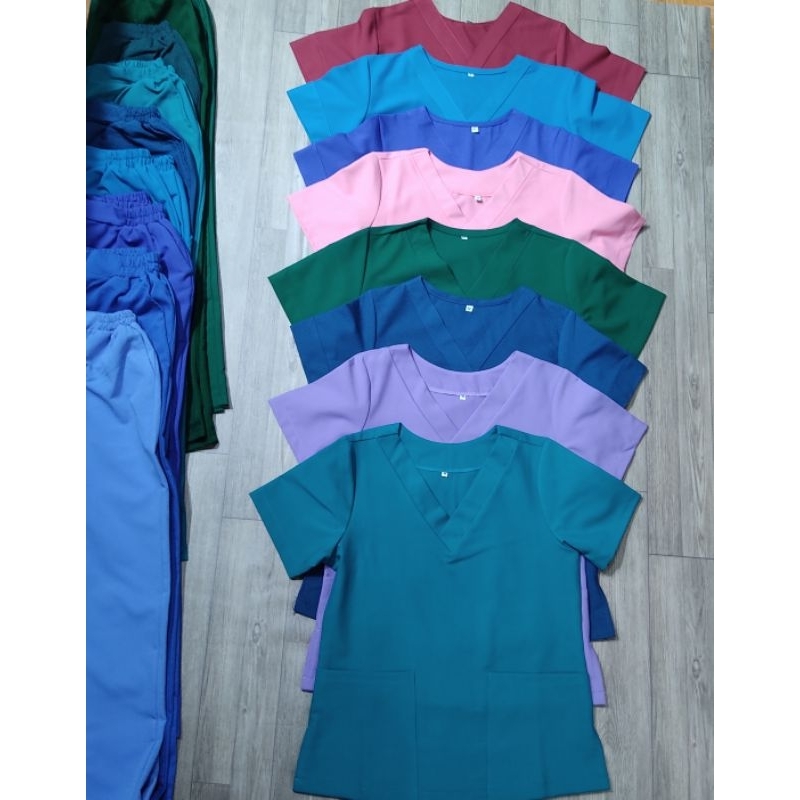 Bộ Scrub/ Bộ đồng phục Spa , Thẩm Mỹ Viện màu tím chất cotton lạnh cao cấp