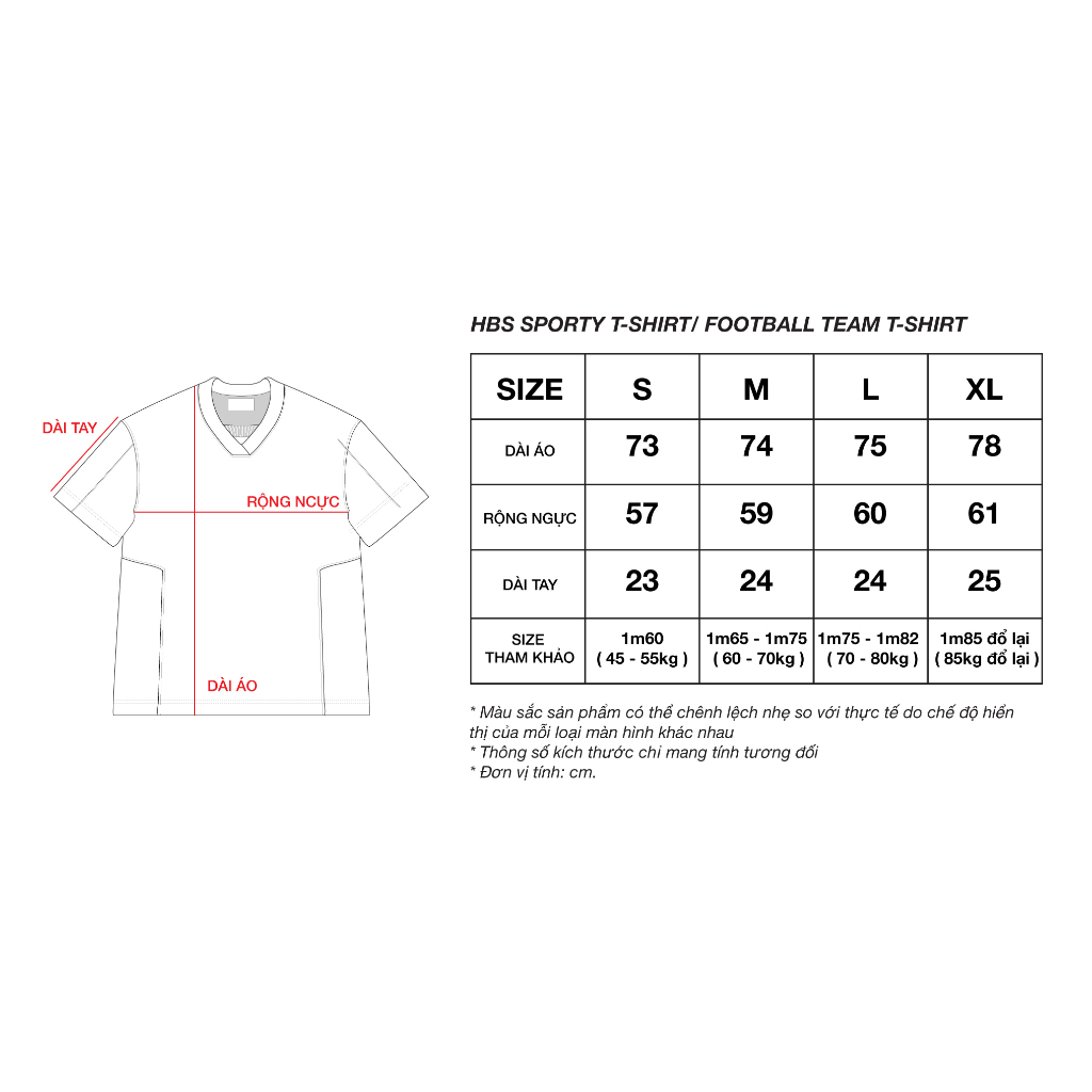 Áo phông thể thao HBS SPORTY T-SHIRT 2.0 - BLACK