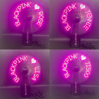 Quạt led chạy chữ logo cổ vũ kpop blackpink - rose - lisa - jisoo - jennie - lighstick blackpink