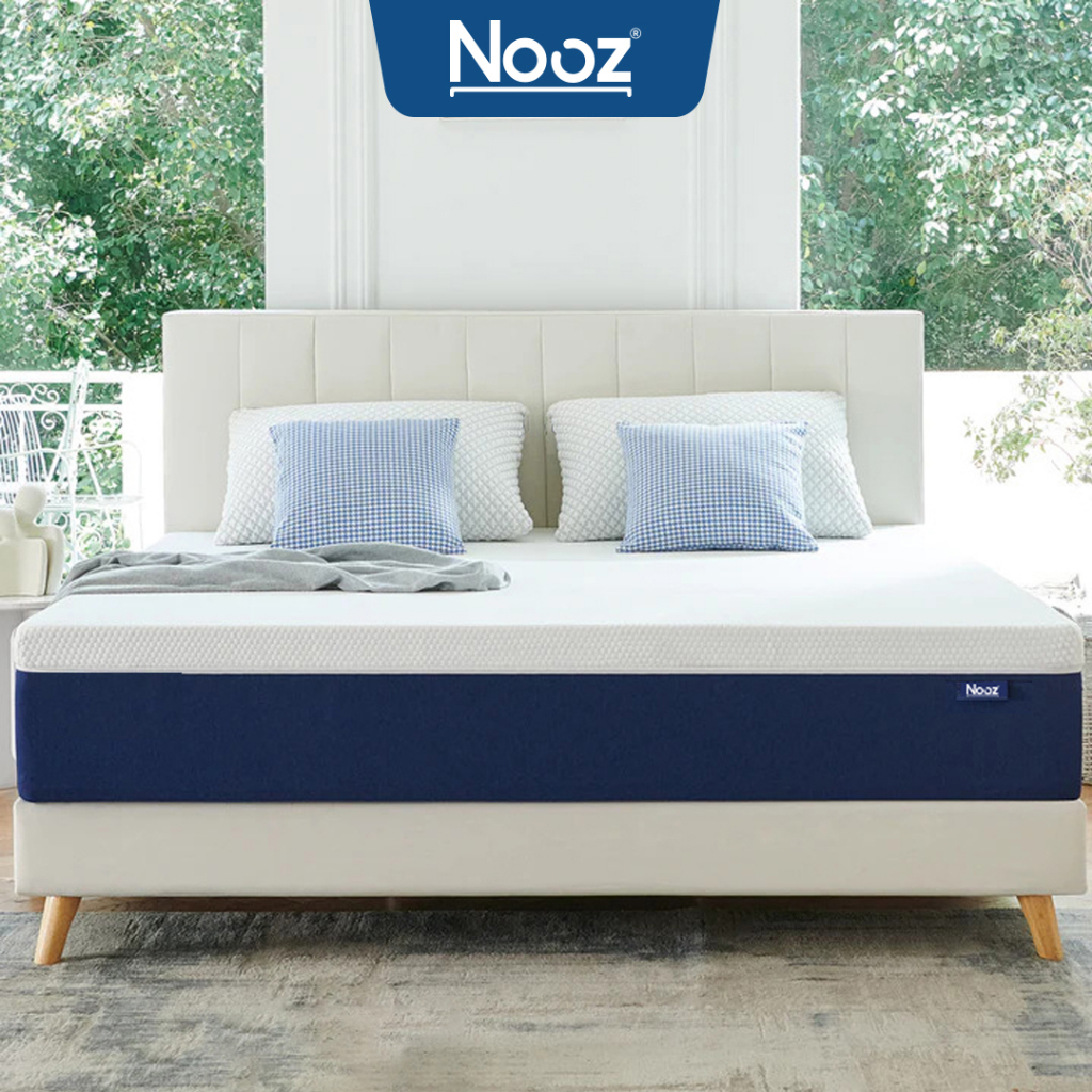 Nệm Foam Comfy 25cm Nooz Home Goods Mattress Tiêu Chuẩn CertiPUR-US Ruột Đệm Cao Su Non Hỗ Trợ Nâng Đỡ Vỏ Đệm Tencel