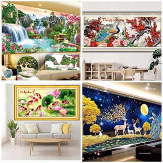 Tranh đính đá . Tranh chưa đính đá và chưa khung