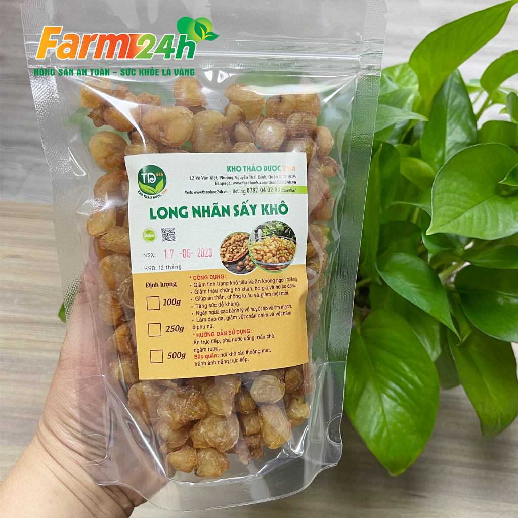 Long nhãn Hưng Yên sấy khô, nguyên liệu nấu chè, hầm canh, pha trà, làm rau câu, chưng yến | Farm24h