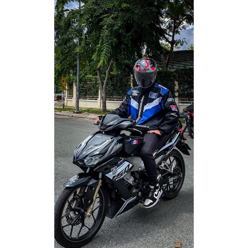 For racing jacket logo thiêu hàng có sẵng