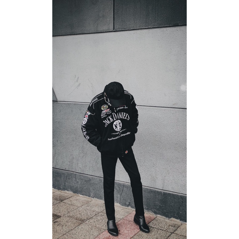 Áo Khoác JackDaniels logo thiêu hàng có sẵng