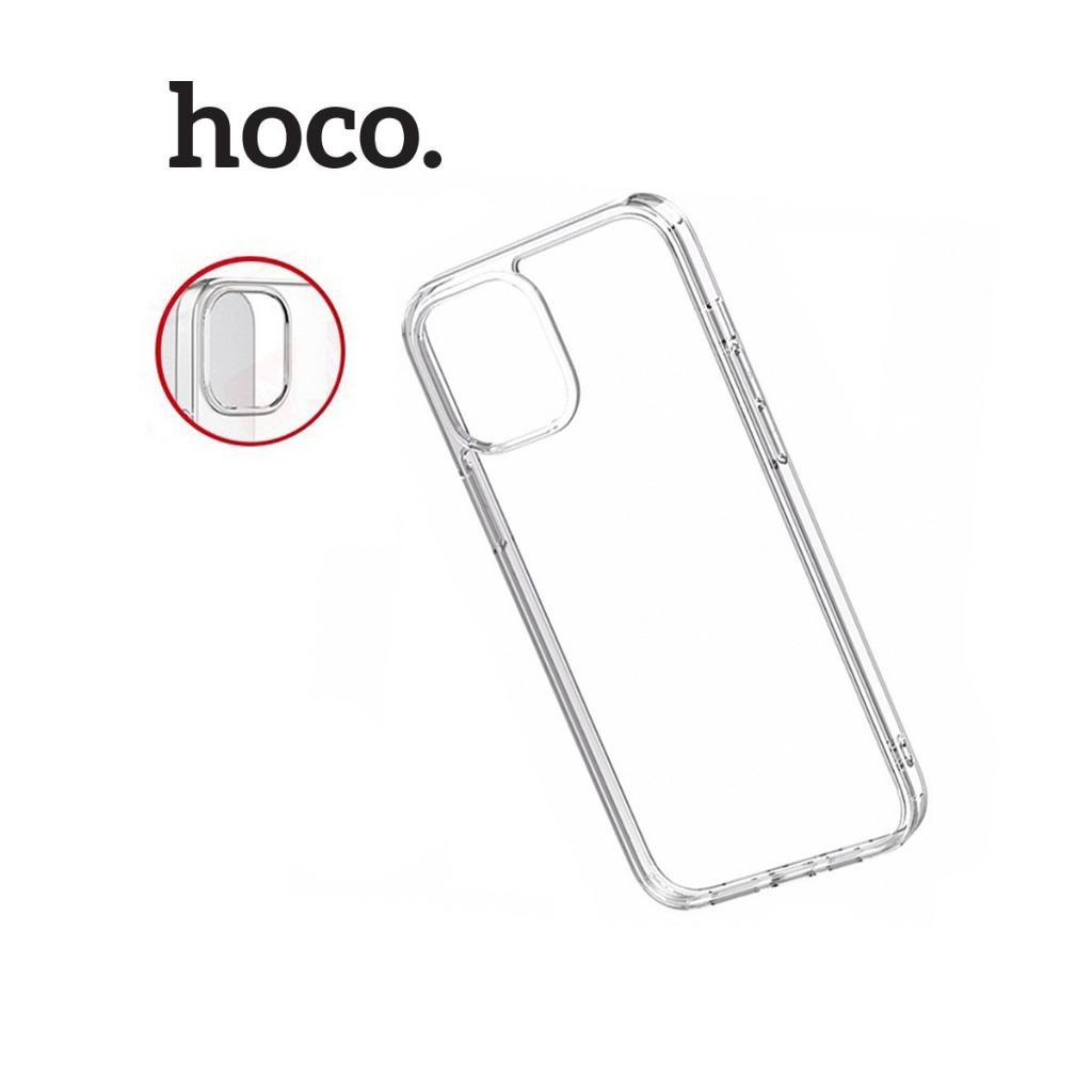 Ốp lưng trong suốt Hoco dành cho i.P 13 Pro chất liệu dẻo ôm sát máy gờ bảo vệ camera