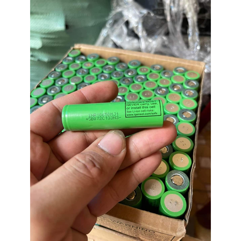 Pin 18650 LG MJ1 dung lượng 3200mAh - 3.7V xả 20A  tháo khối hàng New 90%