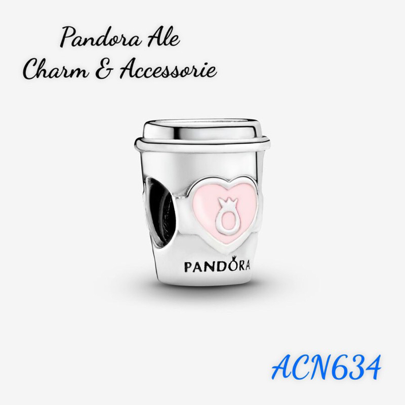 CHARM PAN ALE XỎ NGANG HÌNH LY BẠC S925