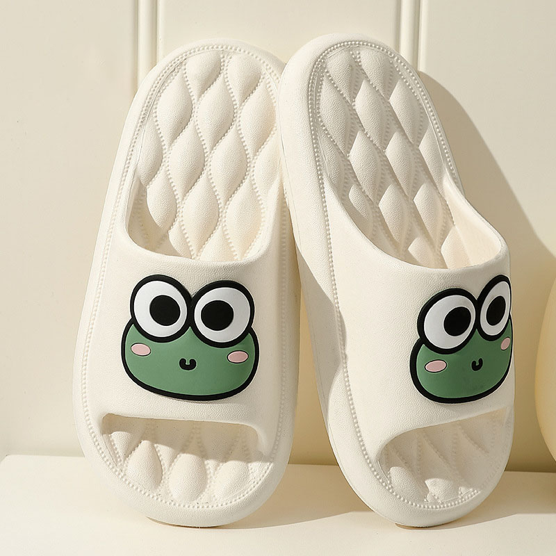 Dép nữ đi tron nhà quai ngang , Dép đi trong nhà, mang trong văn phòng,hoạ tiết ếch xanh