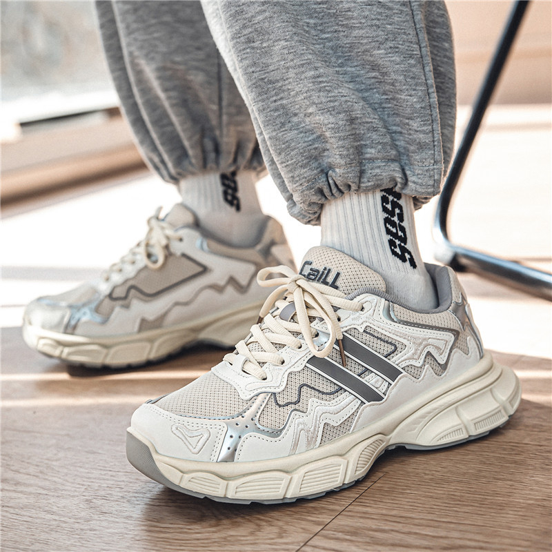 Mẫu giày nam nữ Daddy Paris C03 - Kem dòng thể thao nam phong cách Hàn Quốc