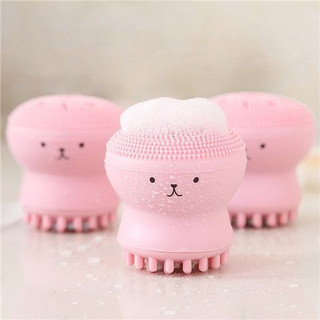 Cọ Rửa Mặt Hình Bạch Tuộc Xinh Xắn Tạo Bọt Sạch Sâu | Bạch Tuộc Massage Mặt Bằng Silicon Mềm Mại Loại Bỏ Tế Bào Chết