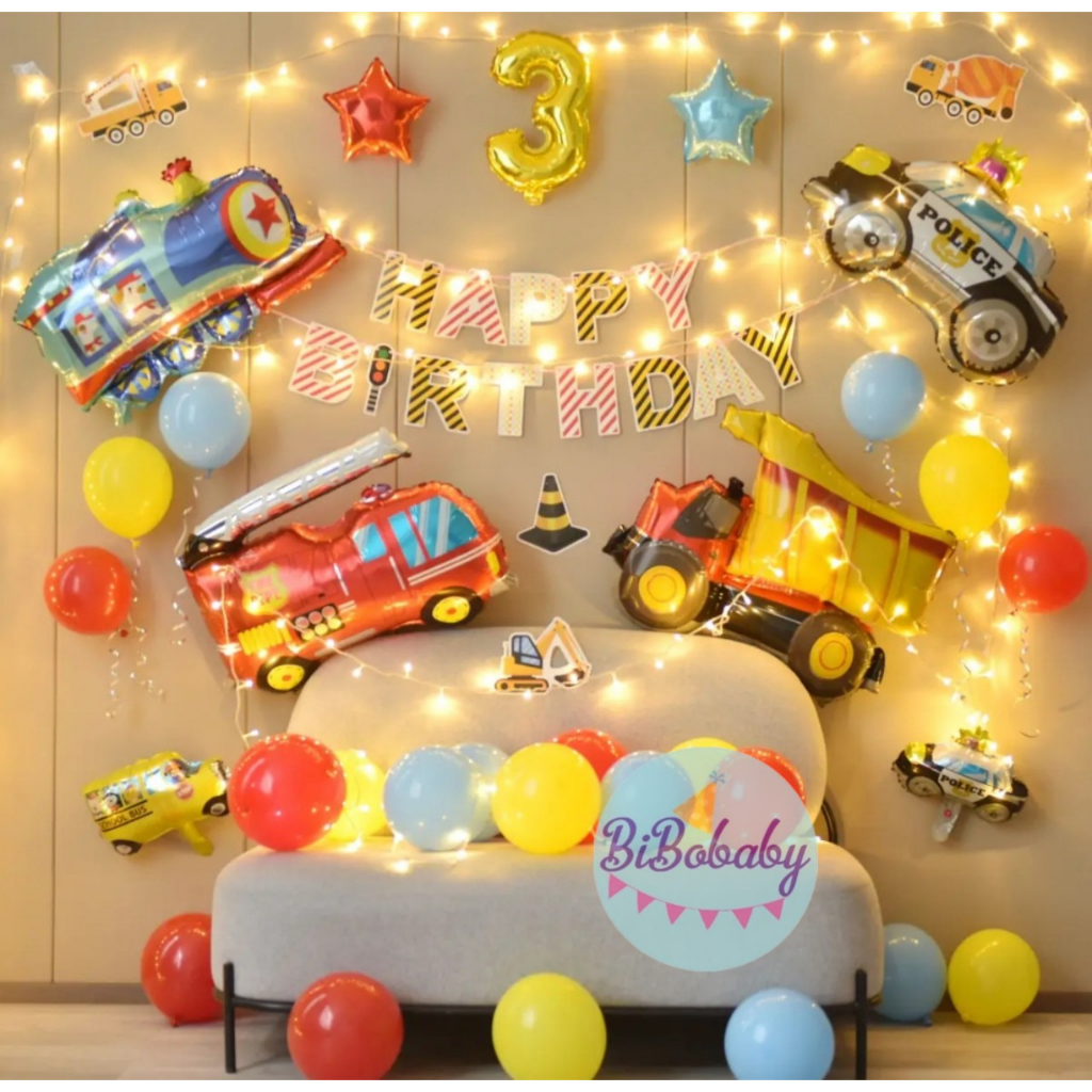 Sét sinh nhật các loại xe cho bé trai - BiBo baby