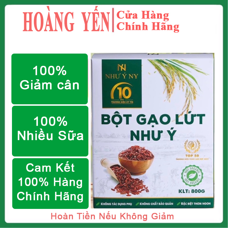 Bột gạo lứt như ý, bột gạo lứt giảm cân tách béo shop HoangYen.Auth