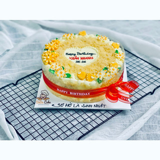 ( Hoả tốc HCm) Bánh Sinh Nhật full sốt & chà bông thân bánh