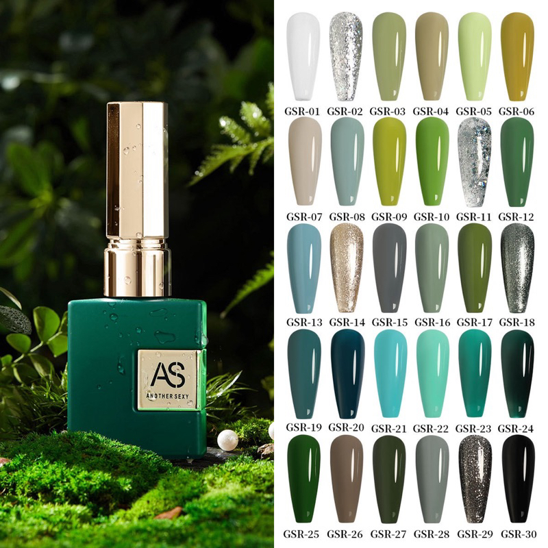 Sơn gel As chai vuông cao cấp mã GSR từ mã 17 đến 30