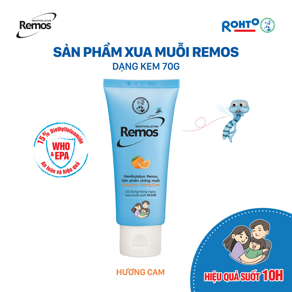 Kem chống muỗi Rohto Metholatum Remos Hương Cam 70g