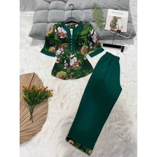Bộ trung niên lụa mango măc nhà cho mẹ