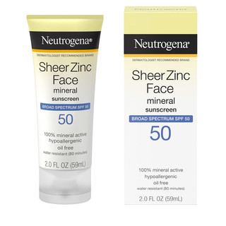 Kem chống nắng Neutrogena Sheer Zinc Face SPF 50 (59ml)