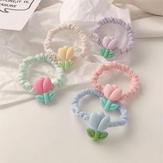 Cột tóc hoa Tulip mùa xuân dễ thương bạn gái Tatitava