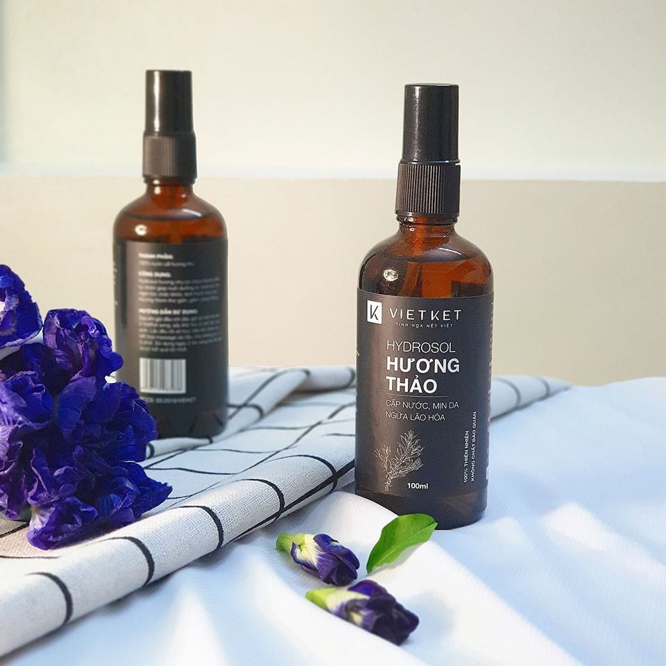 HYDROSOL HƯƠNG THẢO - NƯỚC CÂT HƯƠNG THẢO LÀM SÁNG DA, LÀM CHẬM QUÁ TRÌNH LÃO HÓA DA, CẤP NƯỚC, DƯỠNG ẨM. 100ML