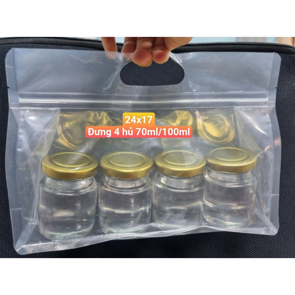 100 GRAM TÚI ZIP TRONG SUỐT